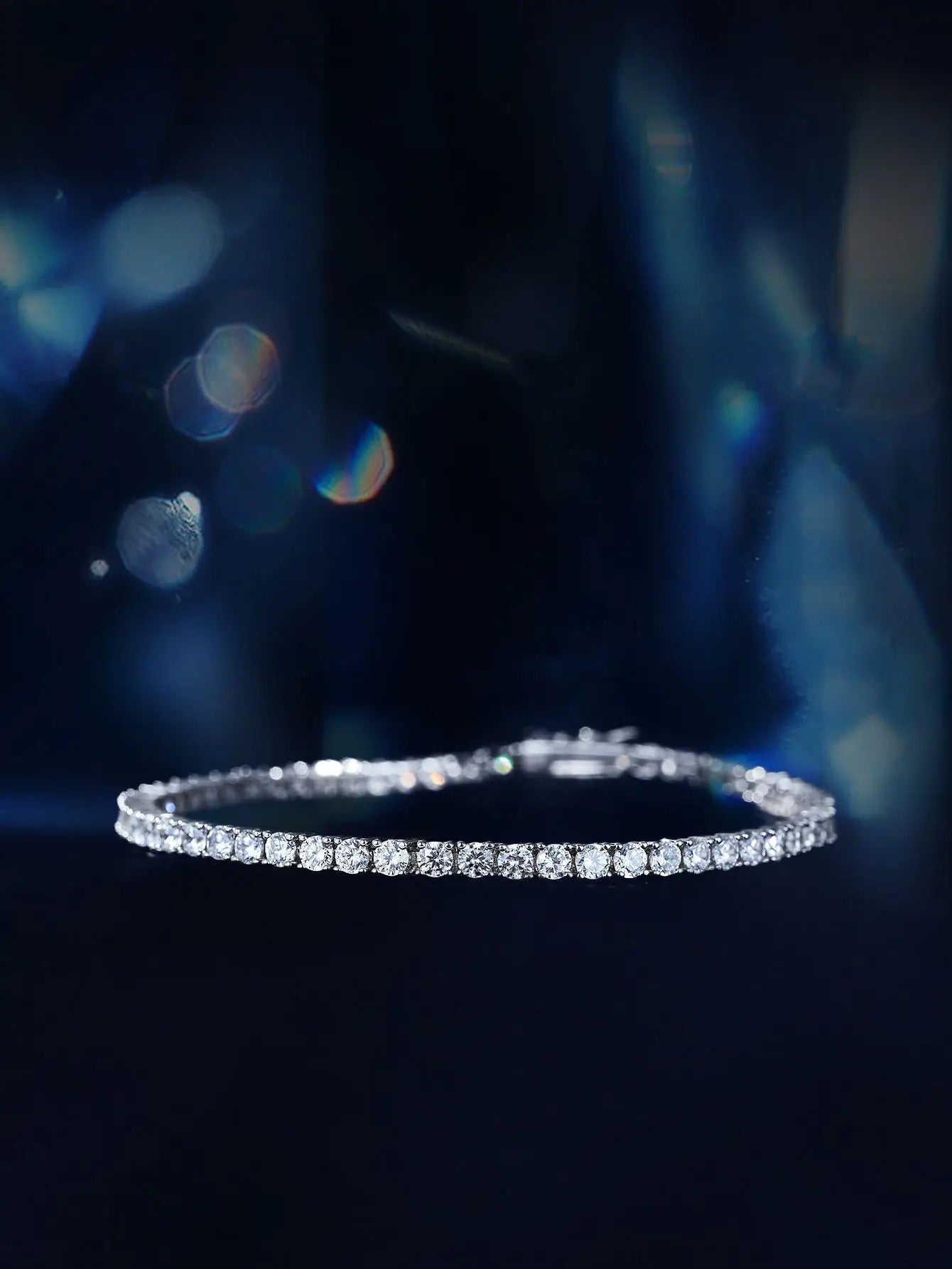 moissanite tennis bracelet 925 Sterling Silver 3mm