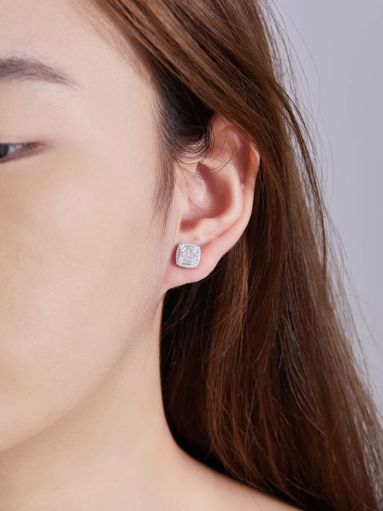 High Quality Hip Hop Jewelry Moissanite S925 Earring Diamond Earrings Vvs Moissanite Stud Earring