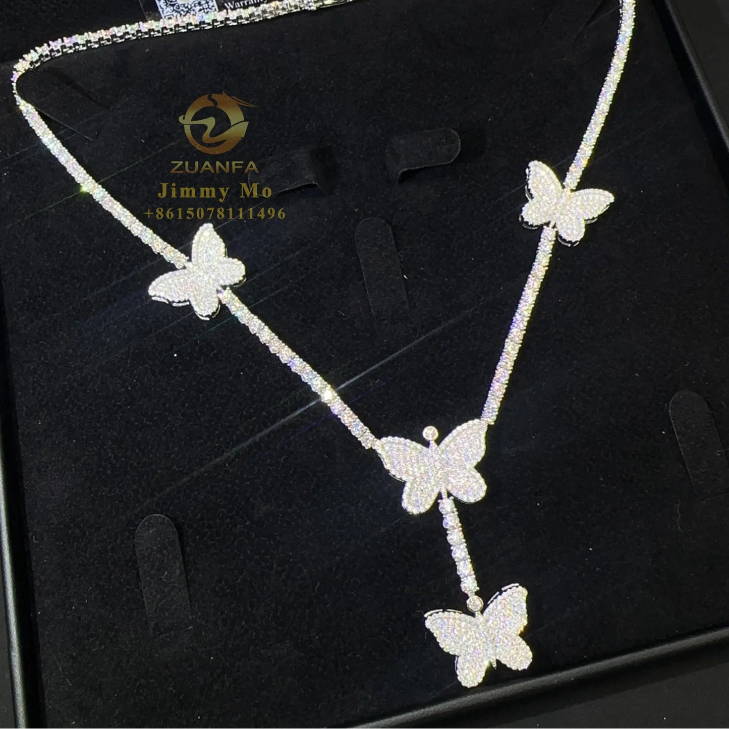 Female Jewelry Collection 925 Sterling Silver Moissanite Tennis Chain