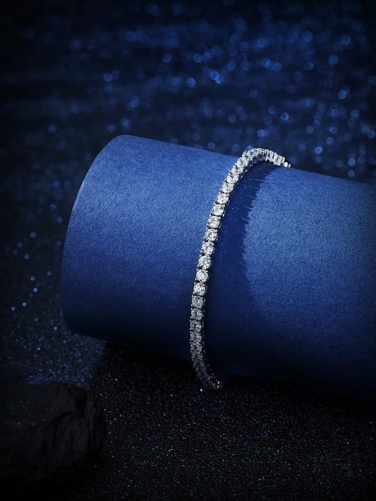 moissanite tennis bracelet 925 Sterling Silver 3mm