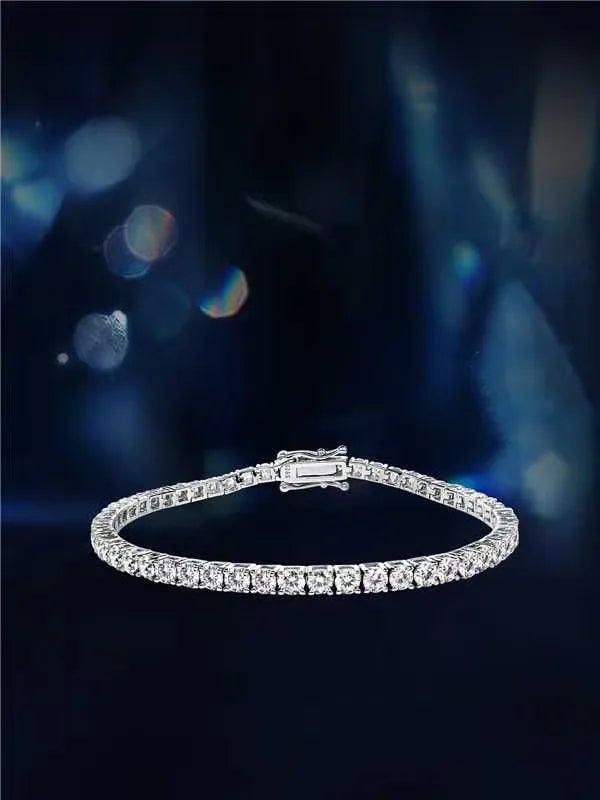 moissanite tennis bracelet 925 Sterling Silver 3mm