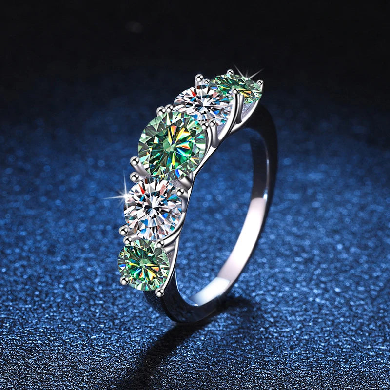 3.6CT All moissanite women Rings