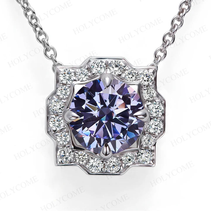 women's Round 6.5mm pendant and chain set