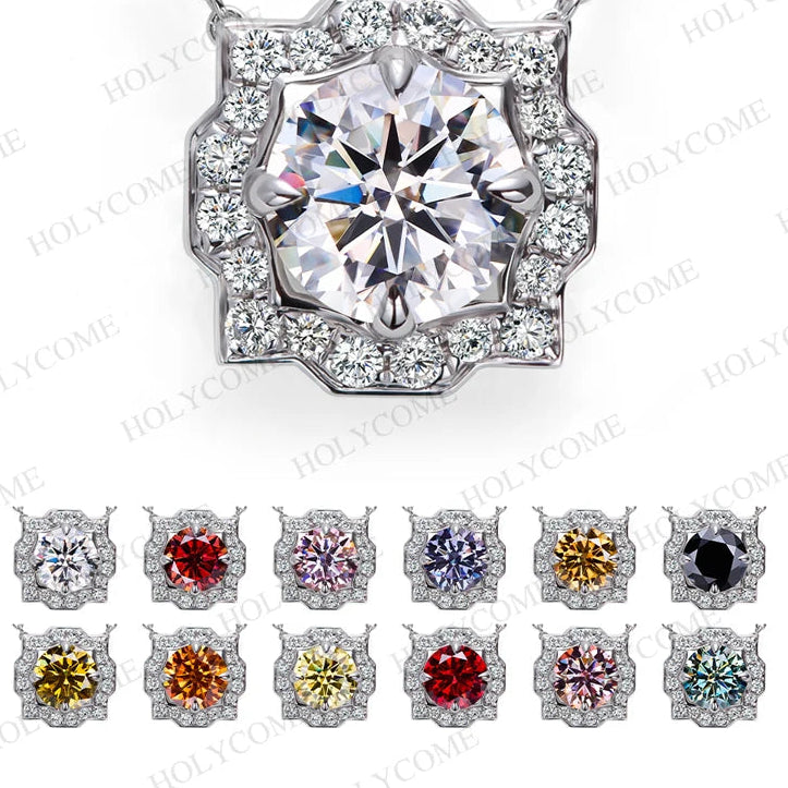 women's Round 6.5mm pendant and chain set