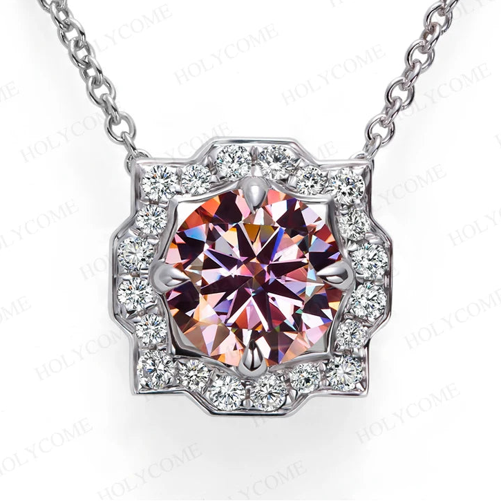 women's Round 6.5mm pendant and chain set