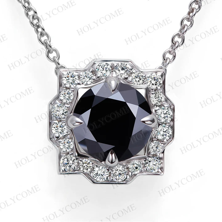 women's Round 6.5mm pendant and chain set