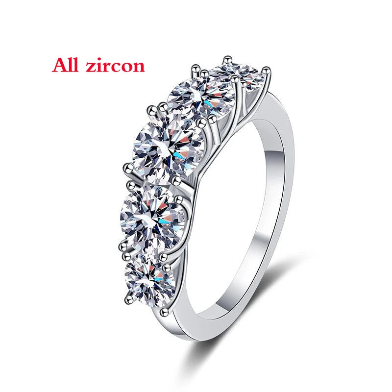 3.6CT All moissanite women Rings