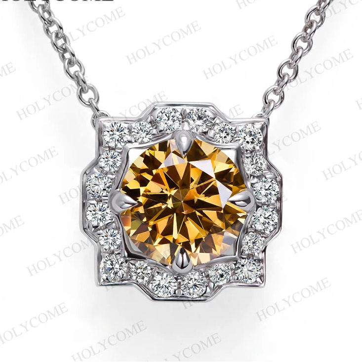 women's Round 6.5mm pendant and chain set