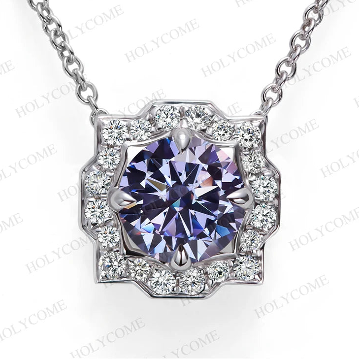 women's Round 6.5mm pendant and chain set