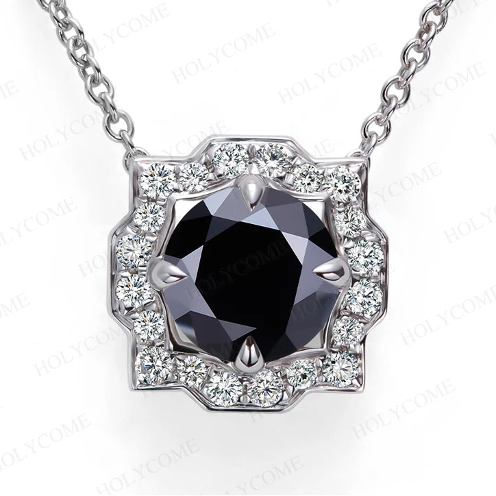 women's Round 6.5mm pendant and chain set