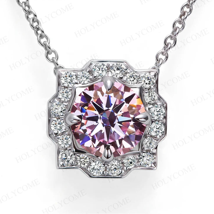 women's Round 6.5mm pendant and chain set