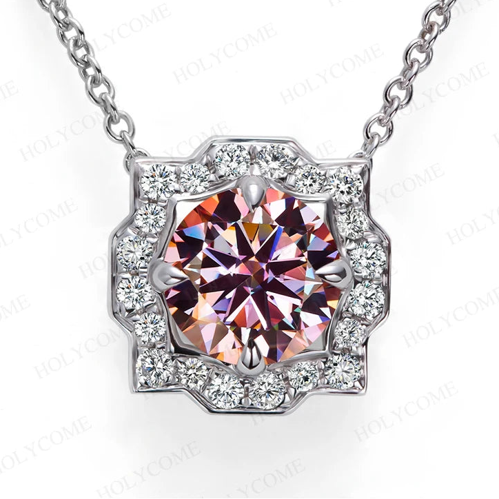 women's Round 6.5mm pendant and chain set