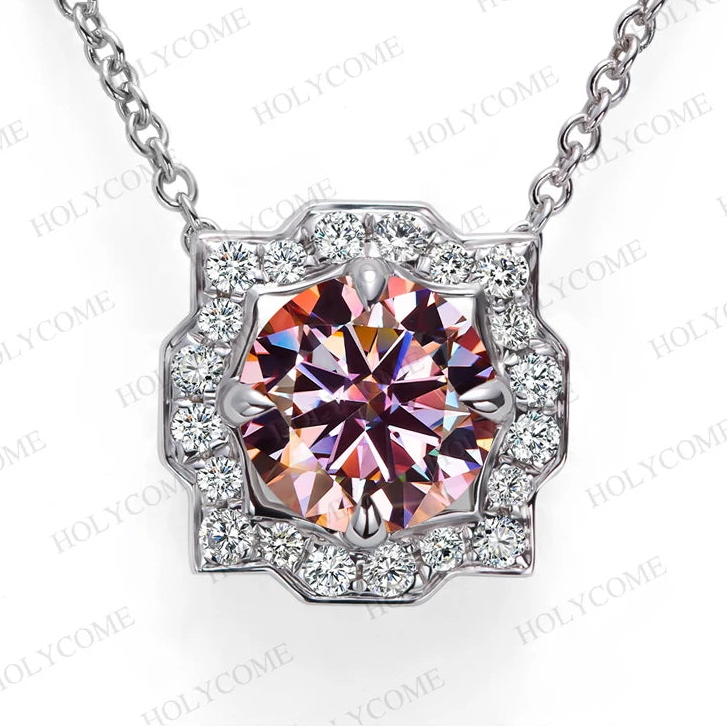 women's Round 6.5mm pendant and chain set