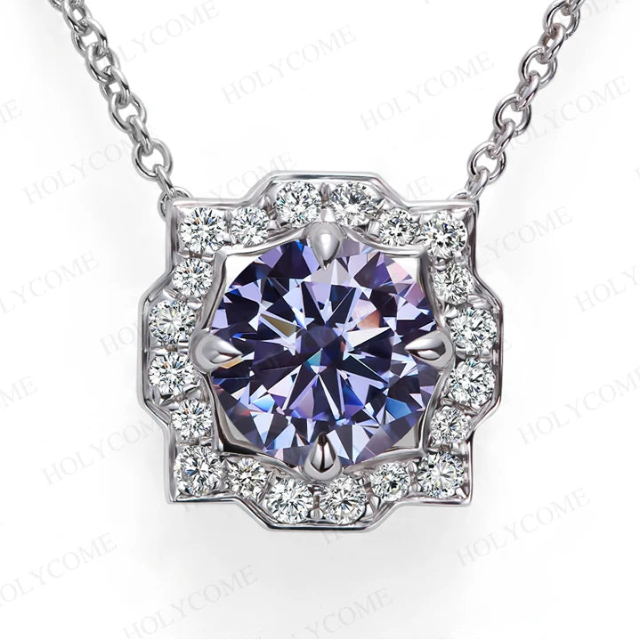 women's Round 6.5mm pendant and chain set