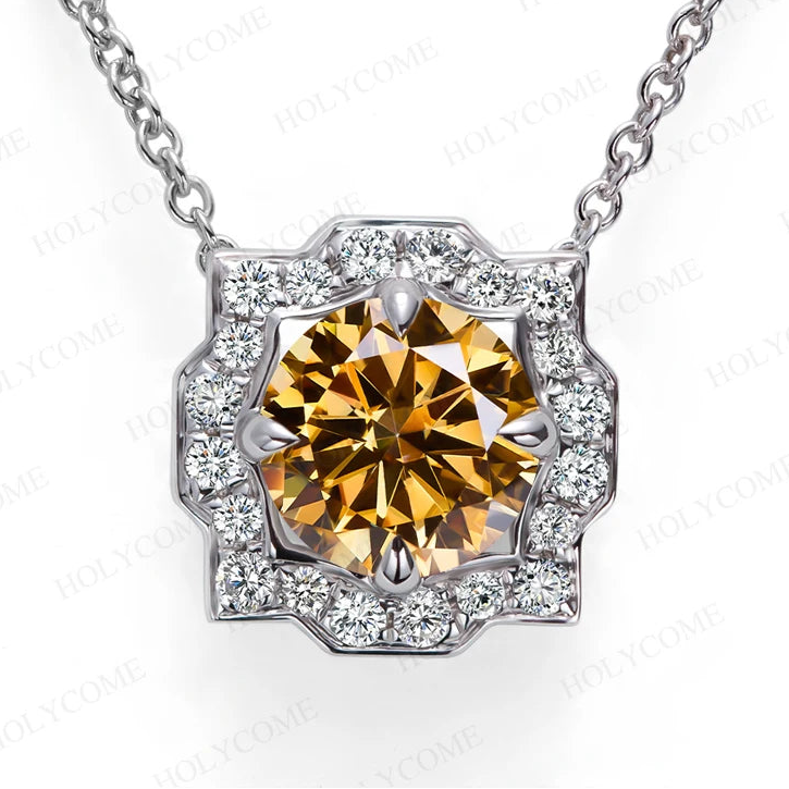 women's Round 6.5mm pendant and chain set